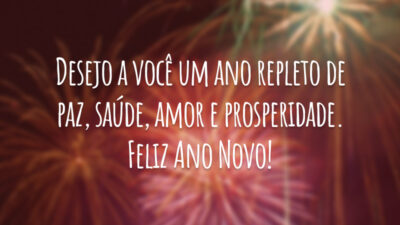 Desejo a você um ano repleto de paz, saúde, amor e prosperidade.&hellip;