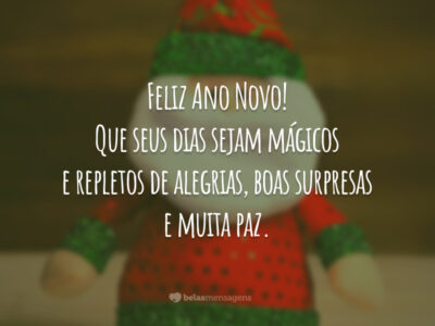 Dias mágicos e repletos de alegrias