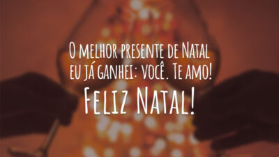 O melhor presente de Natal eu já ganhei: você. Te amo! Feliz&hellip;