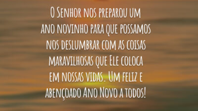 Um Ano Novo de bênçãos