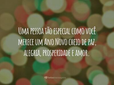 Feliz Ano Novo para uma pessoa especial