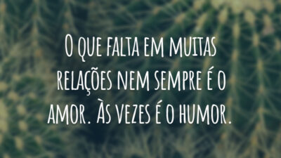 O que falta em muitas relações nem sempre é o amor. Às vezes é o humor.
