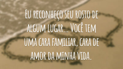 Eu reconheço seu rosto de algum lugar... Você tem uma cara familiar,&hellip;