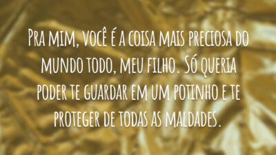 Pra mim, você é a coisa mais preciosa do mundo todo, meu&hellip;