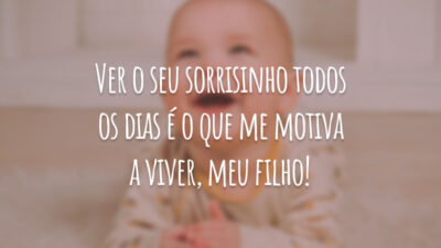Ver o seu sorrisinho todos os dias é o que me motiva&hellip;