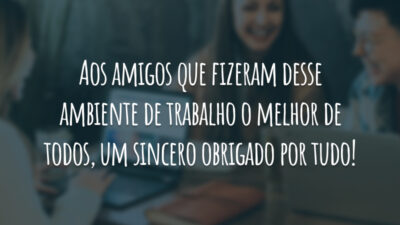 Aos amigos que fizeram desse ambiente de trabalho o melhor de todos, um sincero obrigado por tudo!
