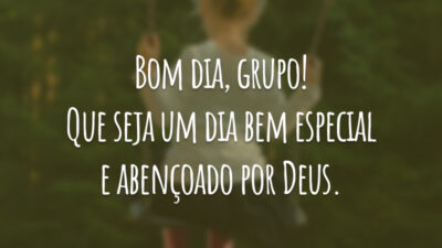 Bom dia, grupo! Que seja um dia bem especial e abençoado por Deus.