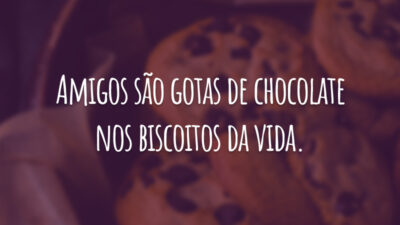 Amigos são gotas de chocolate nos biscoitos da vida.