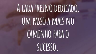 A cada treino dedicado, um passo a mais no caminho para o sucesso.