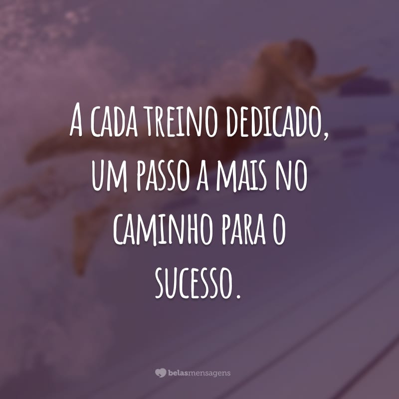 A cada treino dedicado, um passo a mais no caminho para o sucesso.