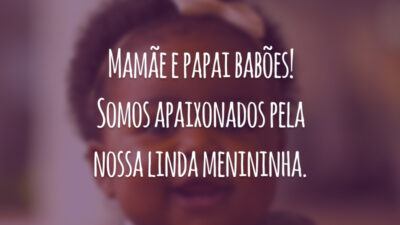 Mamãe e papai babões! Somos apaixonados pela nossa linda menininha.