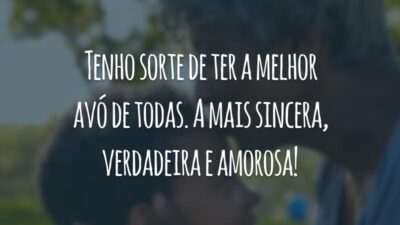 Tenho sorte de ter a melhor avó de todas. A mais sincera, verdadeira e amorosa!