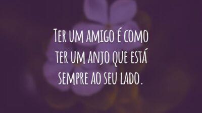 Ter um amigo é como ter um anjo que está sempre ao seu lado. Agradeço por ser essa pessoa tão gentil e preocupada. Você desperta o melhor de mim!