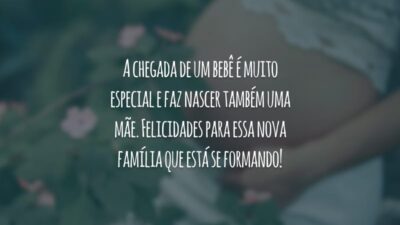 A chegada de um bebê é muito especial e faz nascer também uma mãe. Felicidades para essa nova família que está se formando!