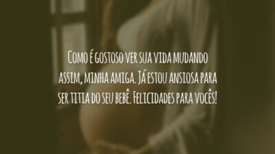 Como é gostoso ver sua vida mudando assim, minha amiga. Já estou ansiosa para ser titia do seu bebê. Felicidades para vocês!