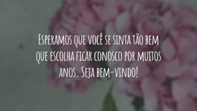 Esperamos que você possa se sentir em casa, porque além de uma empresa, somos também uma família. Seja bem-vindo!