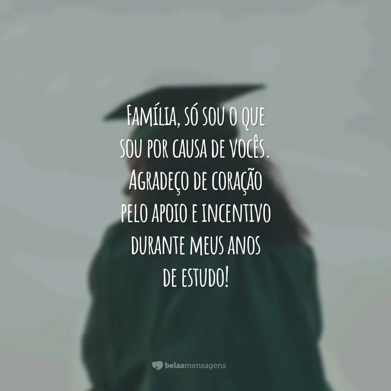 Família, só sou o que sou por causa de vocês. Agradeço de coração pelo apoio e incentivo durante meus anos de estudo!