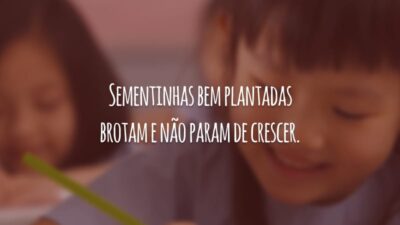 Sementinhas bem plantadas brotam e não param de crescer.