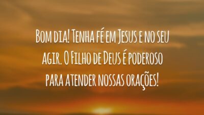 Bom dia! Tenha fé em Jesus e no seu agir. O Filho de Deus é poderoso para atender nossas orações!