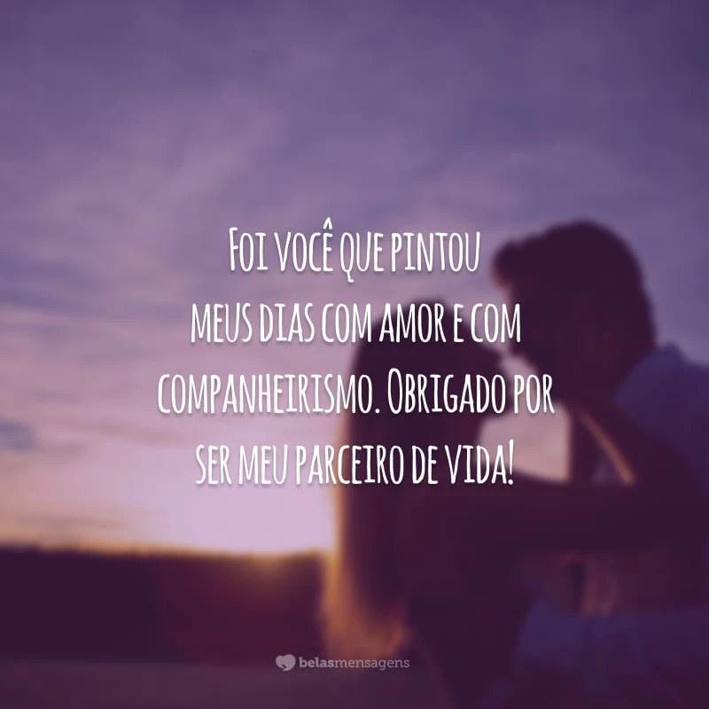 Foi você que pintou meus dias com amor e com companheirismo. Obrigado por ser meu parceiro de vida!