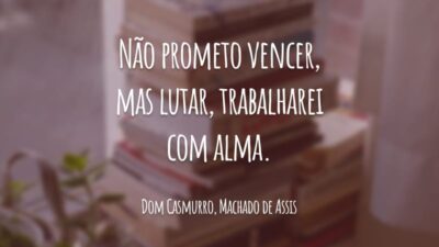 Não prometo vencer, mas lutar, trabalharei com alma.