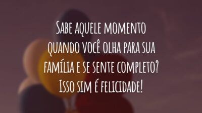 Sabe aquele momento quando você olha para sua família e se sente completo? Isso sim é felicidade!