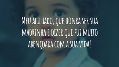 Meu afilhado, que honra ser sua madrinha e dizer que fui muito abençoada com a sua vida!