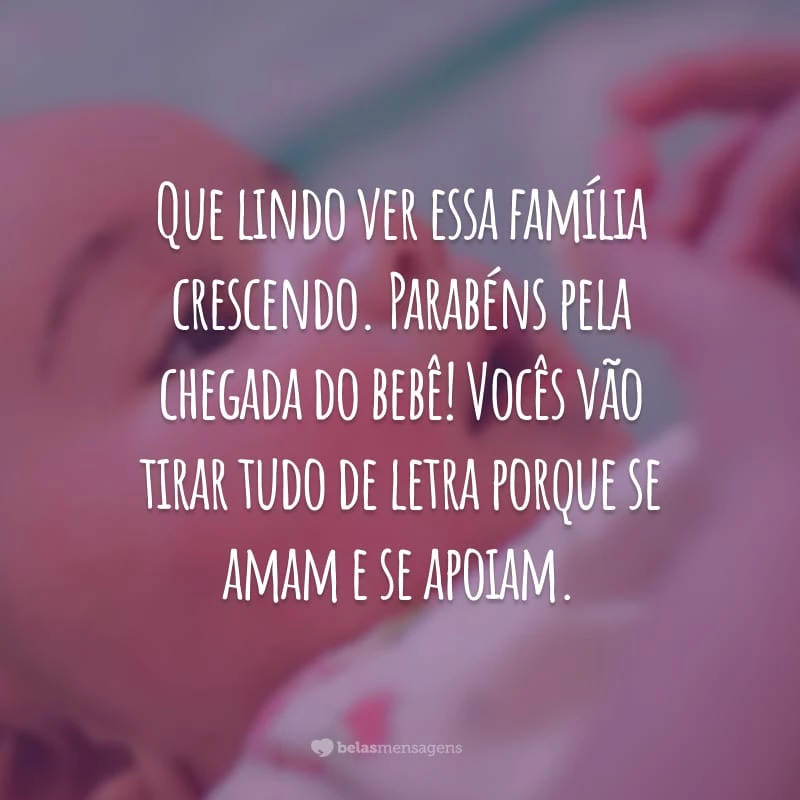 Que lindo ver essa família crescendo. Parabéns pela chegada do bebê! Vocês vão tirar tudo de letra porque se amam e se apoiam.