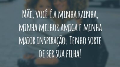 Mãe, você é a minha rainha, minha melhor amiga e minha maior inspiração. Tenho sorte de ser sua filha!