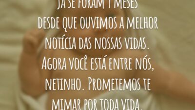 Já se foram 9 meses desde que ouvimos a melhor notícia das nossas vidas. Agora você está entre nós, netinho. Prometemos te mimar por toda vida.