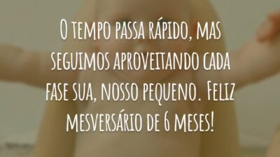 O tempo passa rápido, mas seguimos aproveitando cada fase sua, nosso pequeno. Feliz mesversário de 6 meses!