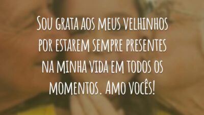 Sou grata aos meus velhinhos por estarem sempre presentes na minha vida em todos os momentos. Amo vocês!