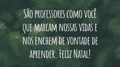 São professores como você que marcam nossas vidas e nos enchem de vontade de aprender. Feliz Natal!
