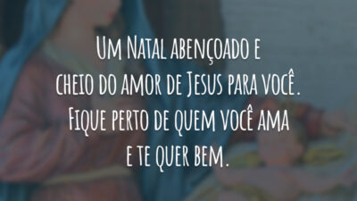 Um Natal abençoado e cheio do amor de Jesus para você. Fique perto de quem você ama e te quer bem.