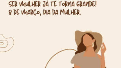 Você não precisa tentar ser uma grande mulher, apenas ser mulher já&hellip;