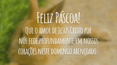 Feliz Páscoa! Que o amor de Jesus Cristo por nós ecoe profundamente&hellip;