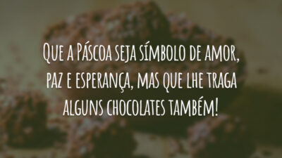 Que a Páscoa seja símbolo de amor, paz e esperança, mas que&hellip;