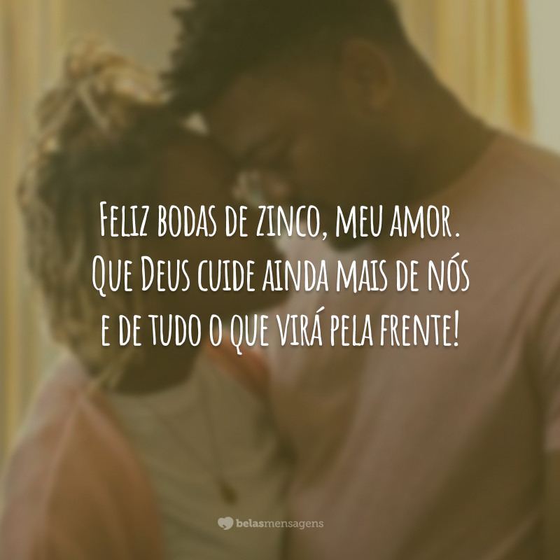 Feliz bodas de zinco, meu amor. Que Deus cuide ainda mais de nós e de tudo o que virá pela frente!