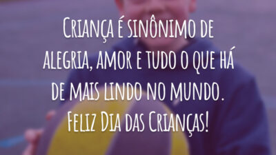 Criança é sinônimo de alegria, amor e tudo o que há de mais lindo no mundo. Feliz Dia das Crianças!