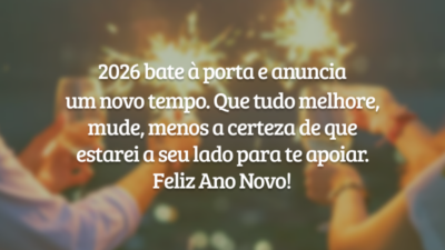 2026 bate à porta e anuncia um novo tempo. Que tudo melhore,&hellip;