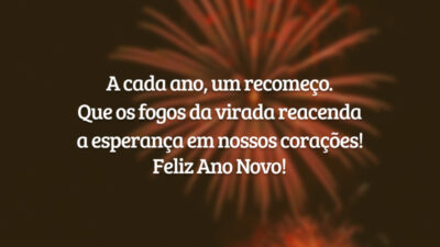A cada ano, um recomeço. Que os fogos da virada reacenda a&hellip;