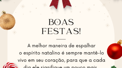 O Natal deve estar no coração