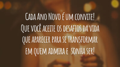 Cada Ano Novo é um convite! Que você aceite os desafios da&hellip;