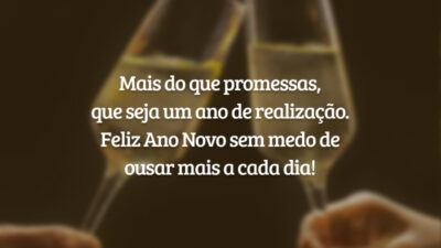 Mais do que promessas, que seja um ano de realização. Feliz Ano&hellip;