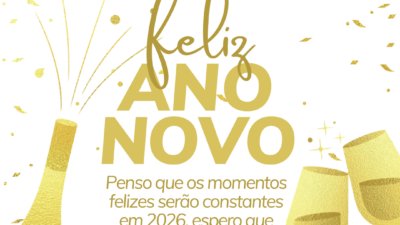 Penso que os momentos felizes serão constantes em 2026, espero que eu esteja certo! Feliz Ano Novo.