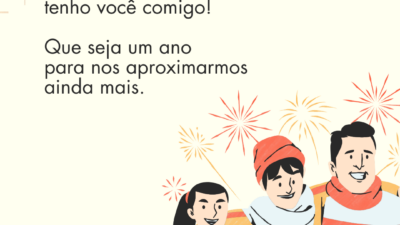 Posso dizer que meu 2026 já começou feliz porque tenho você comigo! Que seja um ano para nos aproximarmos ainda mais.