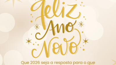 Feliz Ano Novo! Que 2026 seja a resposta para o que você tem buscado! Desejo a você 365 dias de realizações com 12 meses de surpresas e renovação de propósitos.