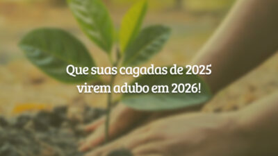Que suas cagadas de 2025 virem adubo em 2026!