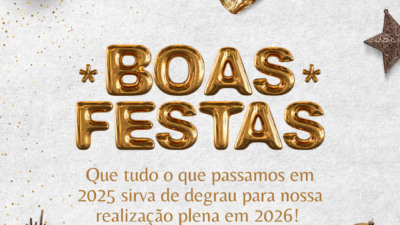 Que tudo o que passamos em 2025 sirva de degrau para nossa realização plena em 2026!