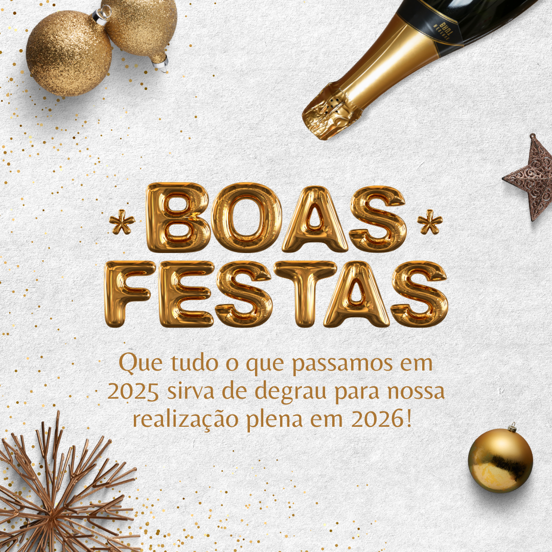 Que tudo o que passamos em 2025 sirva de degrau para nossa realização plena em 2026!